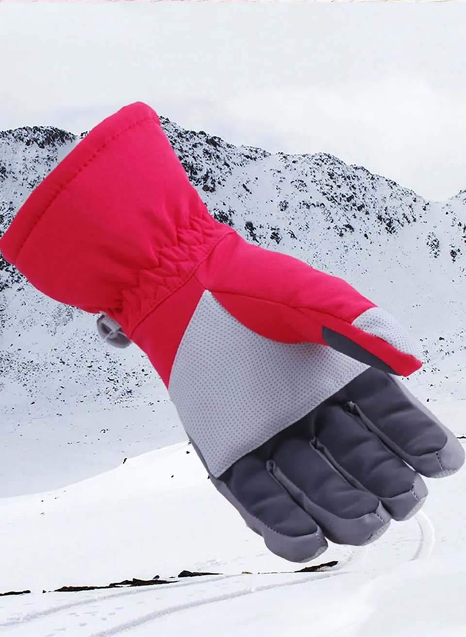 MARSNOW зимние уличные водонепроницаемые теплые перчатки для катания на лыжах для мужчин, женщин и детей, для альпинизма, сноубординга, спортивные хлопковые перчатки-30 градусов