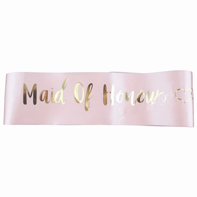 Pink Hot Stamping Bride Etiquette With Bride To Be Sash Bachelor Party Bridesmaid Team Bride Shoulder Strap Girl Beautiful Charm (2)