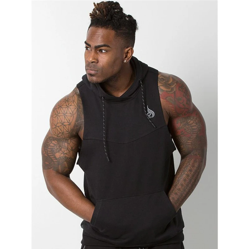 Tank Top Men Stringer Workout Vest gym (12)
