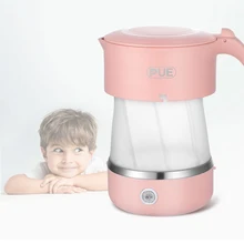 Складной электрический чайник силиконовая форма походный чайник для воды портативный мини бойлер для воды дома с универсальной вилкой