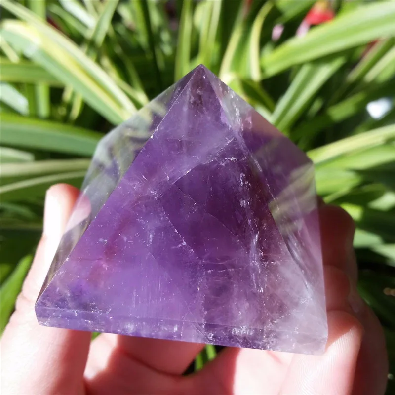 Natural Amethyst Quartz Crystal Pyramid Healing China | Дом и сад