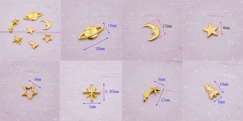 30X смешанные ракета Вселенной Звездных лунный Метеор металлический маленькие подвески украшения из бусин для самостоятельного изготовления ювелирных изделий ручной работы, наполнитель
