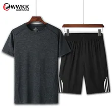 Для Мужчин's впитывает пот абсорбент быстросохнущие для активного отдыха и развлечений быстросохнущие дорожный набор катионный эластичные Альпинизм Для мужчин s Обучение наборы для ухода за кожей