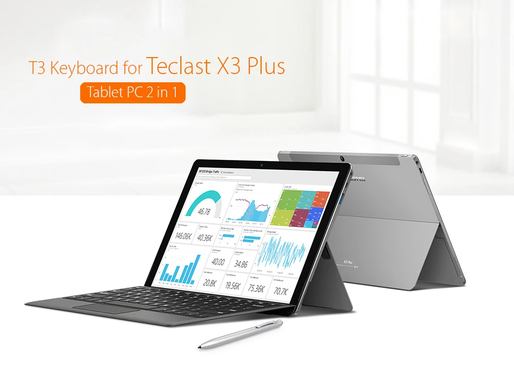 Original Teclast TL - T3 Separable Keyboard with Magnetic Docking for Teclast X3 Plus