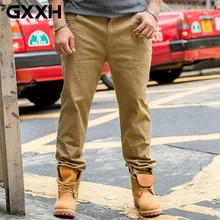 GXXH бренд весна осень новая мода больше размера d мужские повседневные длинные брюки мужские брюки с карманами размера плюс 4 цвета мужские Брюки 6XL