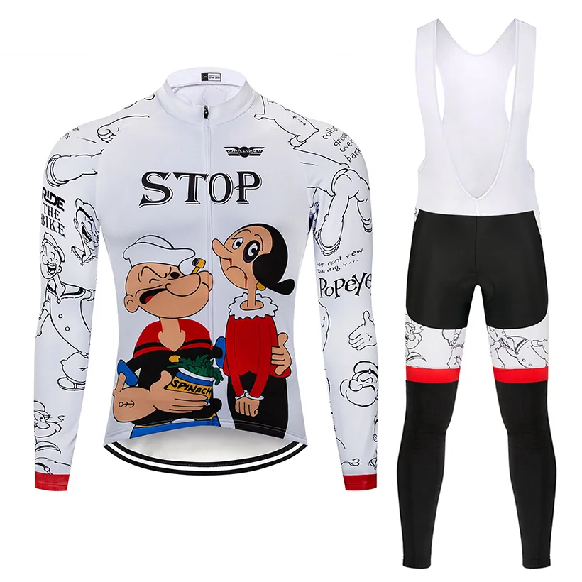Мультяшная футболка для велоспорта 9D, комплект штанов для горного велосипеда, одежда Ropa Ciclismo, Зимняя Теплая Флисовая одежда для велоспорта, Мужская одежда для велоспорта