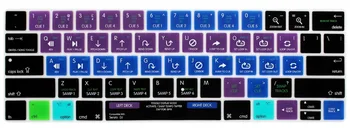 

for Serato DJ Shortcut English Keyboard Skin Silicone Sticker Cover for Macbook New Pro 13" A1706 15" A1707 with Touch Bar