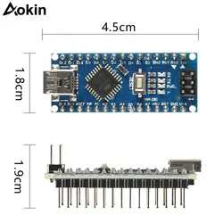 Nano Mini-USB С загрузчика Совместимость Nano 3,0 контроллер Arduino CH340 драйвер USB 16 МГц Nano v3.0 ATMEGA328P/168 P