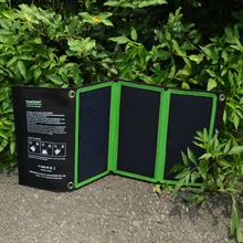 PowerGreen 21 W Складная Панель солнечных батарей Быстрая зарядка батареи мобильного телефона резервного копирования Солнечное зарядное устройство пакет для пеших прогулок