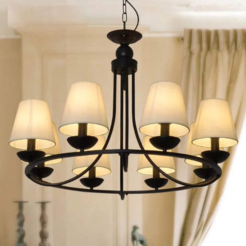 

8heads E14 bulb living room or bedroom American Village chandelier lighting