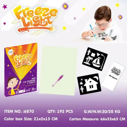 Горячая флуоресцентная доска для рисования с легкой веселой и развивающейся игрушкой развивающие волшебное рисование подарок дети - Цвет: A