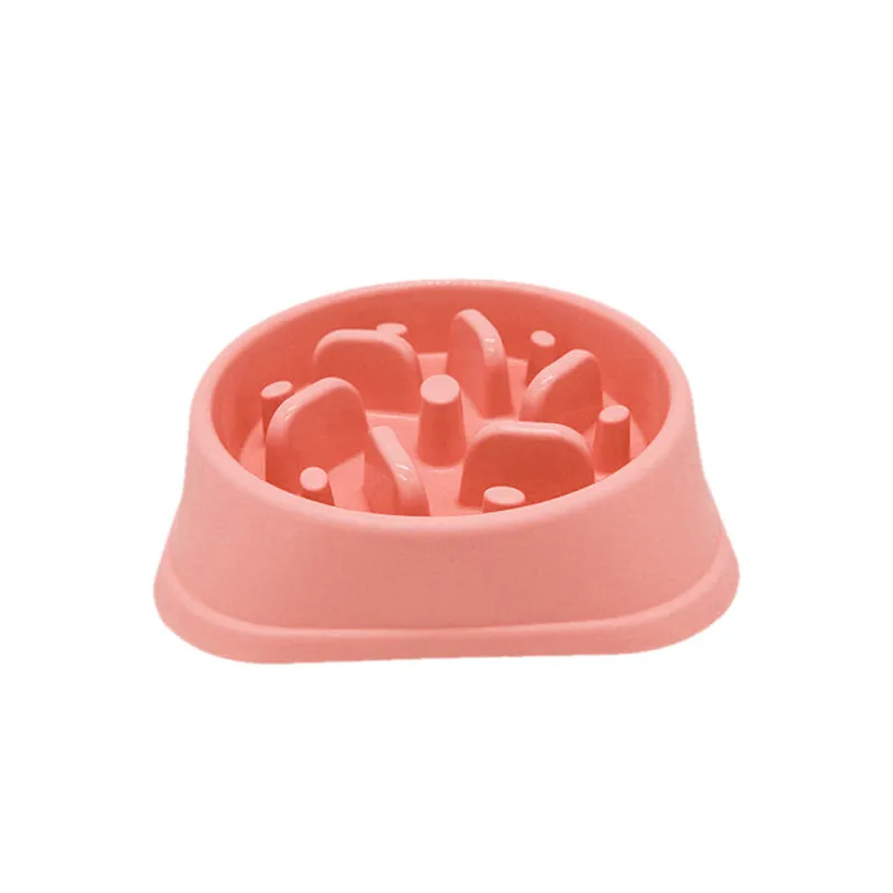 Portable Plastic Pets Bowl Food Water Feeding Slow Travel Anti-choke Bowl Dish for Dogs Cat Water Feeder Dish 40DC19 (11)