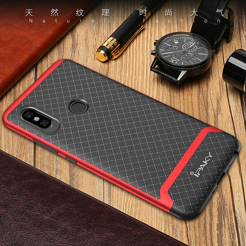 For Xiaomi Redmi Note 5 Pro Case iPaky Original Hybrid Hard PC Frame+Soft Silicone Back Phone Cases for Redmi Note5 Pro Cover (9)