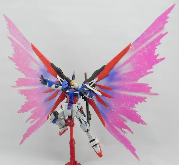 Gundam RG 1/144 модель Destiny Gundam мобильный костюм детские игрушки с держателем - Цвет: With coloe wing