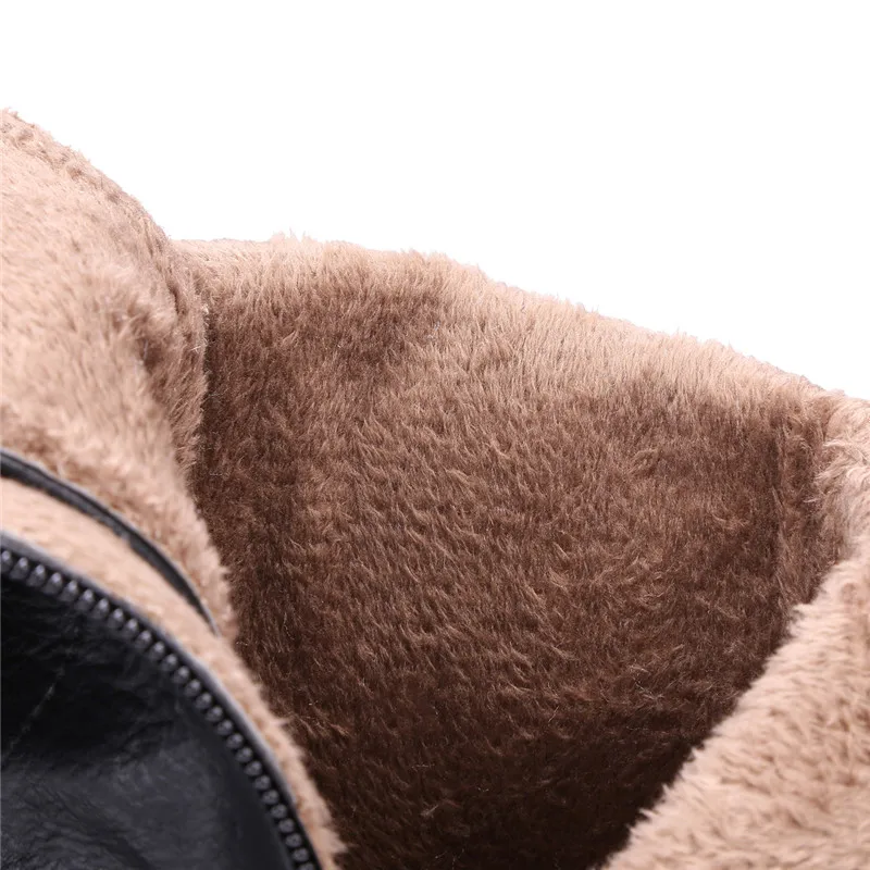 Moda Motocicleta De Anmairon brown Fur Tacones Grandes 34 Mujer Fur Black roundtoe Zapatos black grey Fur Encaje Y Tobillo With beige grey 43 Otoño Primavera brown Para Fur Botas Cuadrados beige Tamaño PP8nxqdrwv