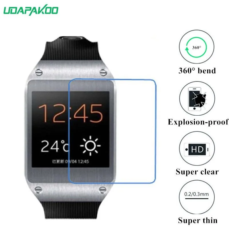 

udapakoo clear Tempered (soft glass) film for Samsung Galaxy Gear V700 Nano Explosion-proof glass Screen Protector