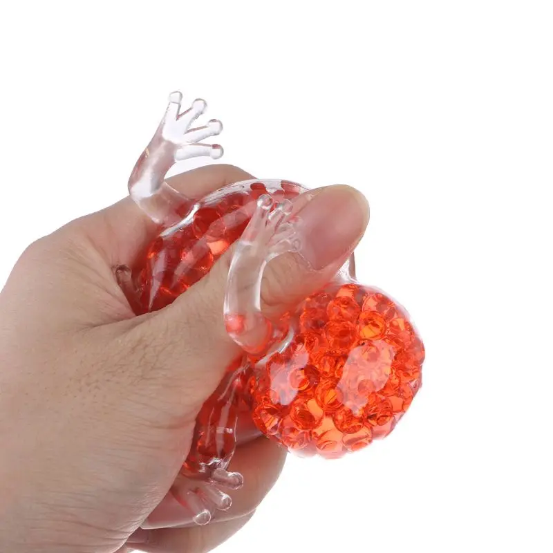 

1PC Squeeze Prank Anti Stress Mood Cure Pressure Reliever Portable Healthy Toy Decompression Frog Grapes Ball