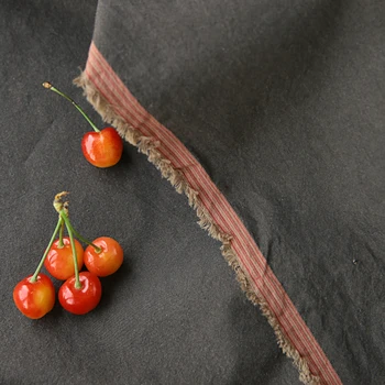 

Quality cotton fabric High count and high density yarn-dyed fabric tissus Grey system linen fabric High dress clothes fabrics