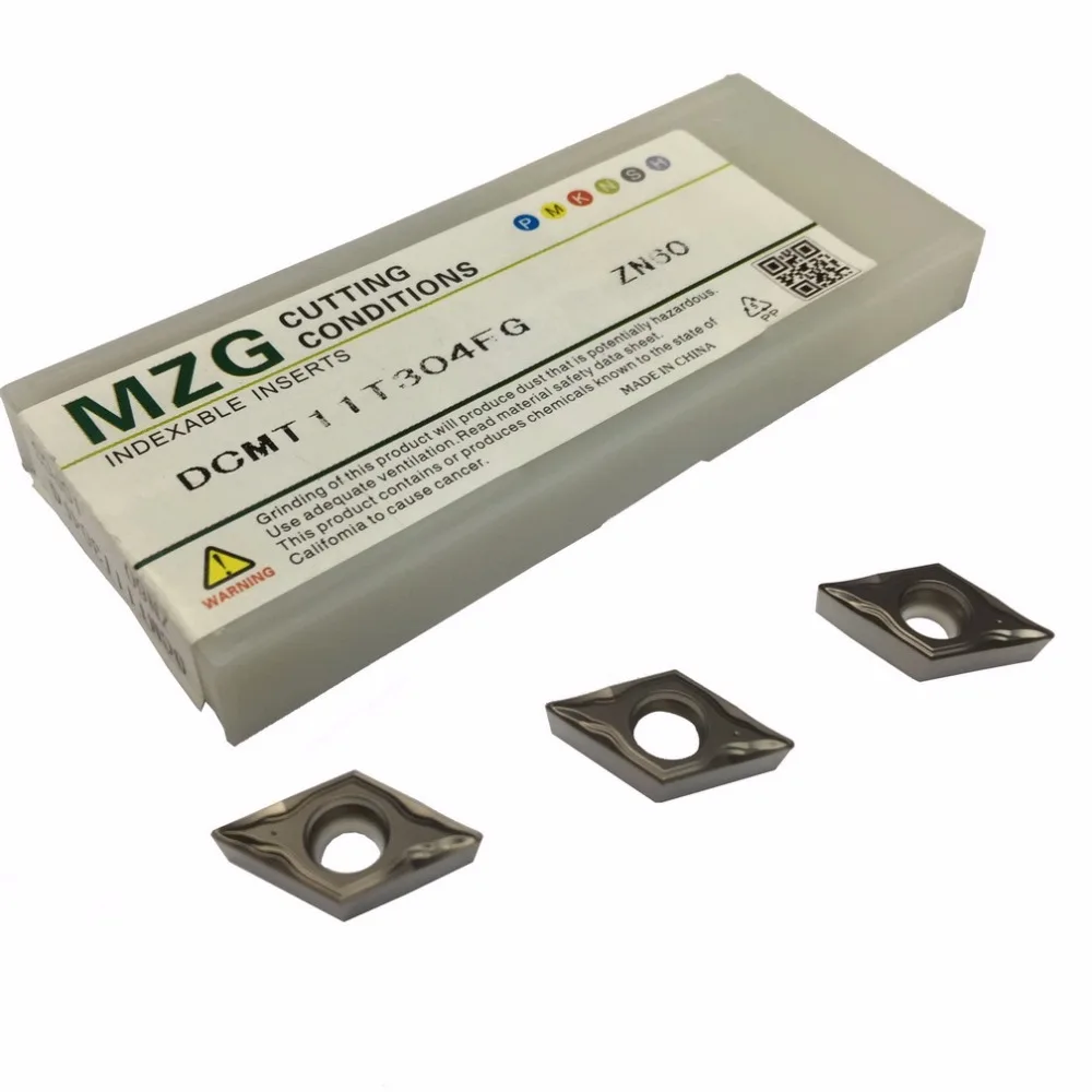 MZG DCMT11T304 FG ZN60 токарный станок с ЧПУ Токарный расточный режущий Карбид Металлокерамические вставки для стали Выделите обработки инструментов