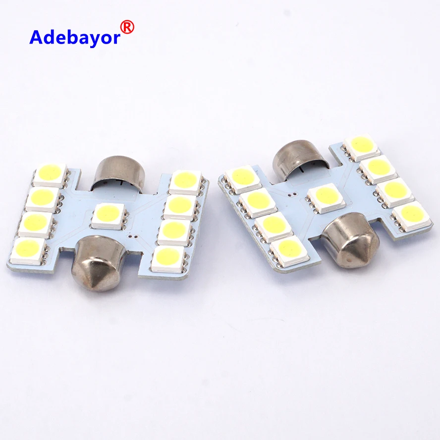 200 х купол LED 31 мм 32 мм 9 SMD 5050 Белый Интерьер Купол гирлянда авто чтения лампа