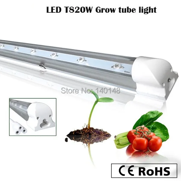 Новые посадки Лидер продаж 20 Вт гидропоники t8 led расти трубка огни 4ft для овощей рост растений