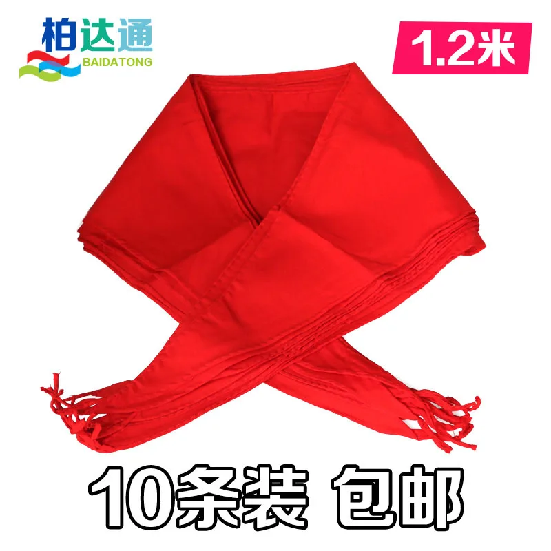 10PCS Young Pioneers in China Red Scarves 1.2M Essential Red Scarf for