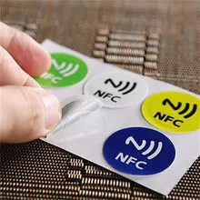 6 шт/лот) NFC бирки стикер s NTAG213 NFC метки наклейки-этикетки универсальные этикетки Ntag213 RFID бирка для всех NFC телефонов