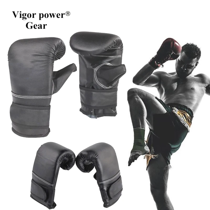 VigorPowerGear PU Leather Kick Boxing gloves Thai Training Competition