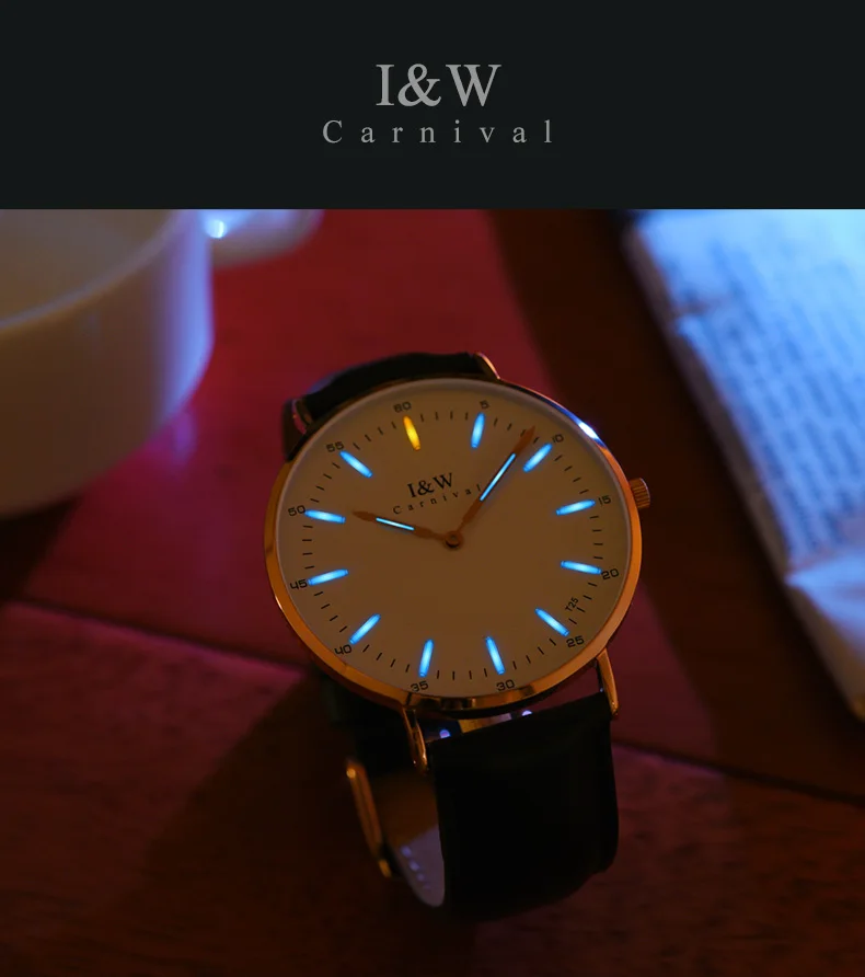 Роскошные тритиевые кварцевые женские часы Relogio Feminino модные спортивные женские часы простые часы Топ бренд Тритий наручные часы
