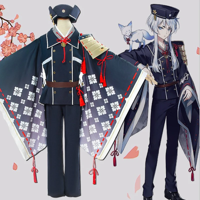 Игра Touken Ranbu Online костюмы для косплея Hakusan Yoshimitsu костюм для косплея одежда для Хеллоуин-вечеринки Аниме Костюм для косплея