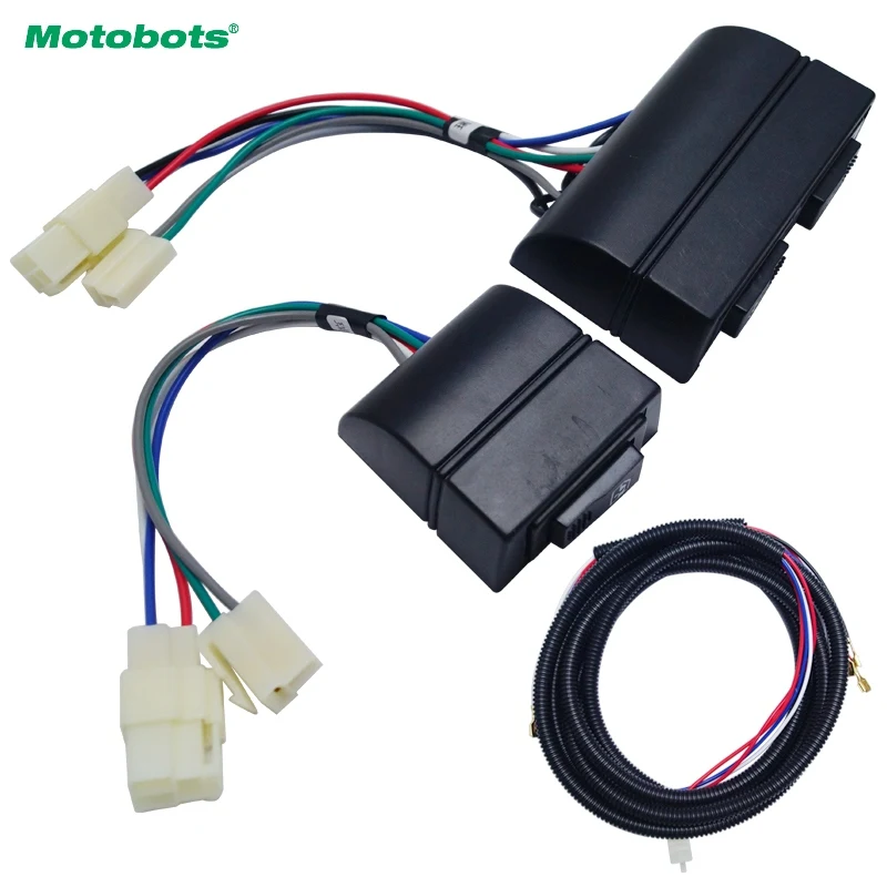 

MOTOBOTS 1Set Universal Auto 3pcs/set Power Window Switch Holder & Wire Harness With Yellow Green Light 12V/24V #FD-4537