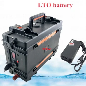

GTK 36v 35Ah 30Ah LTO lithium titanate battery IP67 fast charge portable power backup power solar light lamppost+10A charger
