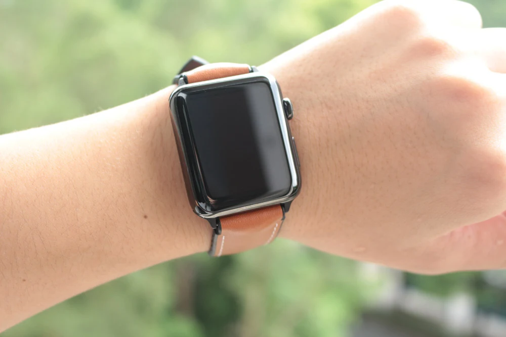URVOI band for apple watch series1 2 leather strap for iwatch belt high quality breathable TPU back leather face design 38 42mm17