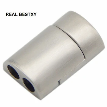 

REAL BESTXY 10pcs/lot Custom Stainless Steel Magnet Metal Jewelry Clasp for bracelet making