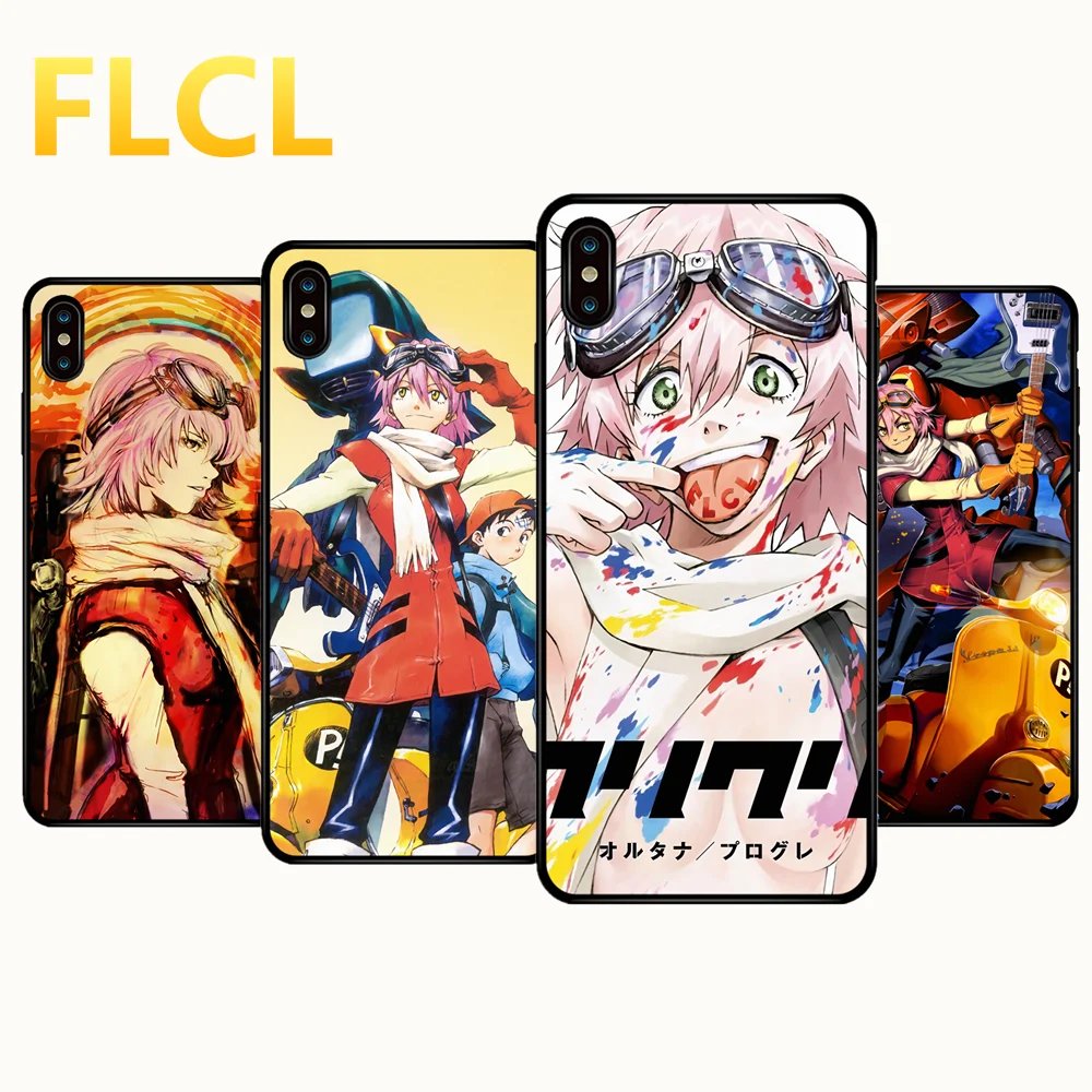 FLCL мягкий чехол для телефона Iphone XR XS X 6 7 8 Plus Oppo VIVO HUAWEI XIAOMI|Рисование и каллиграфия|