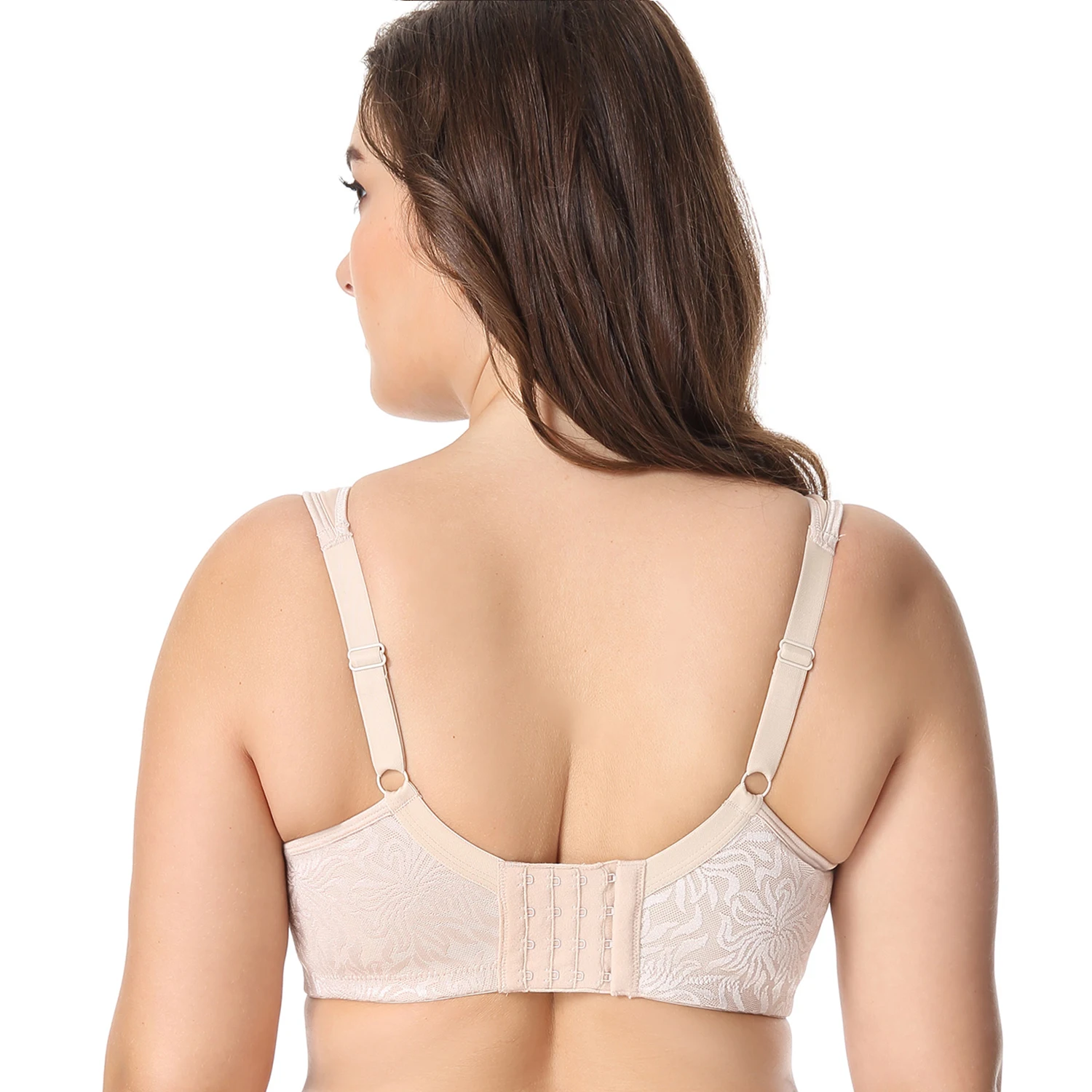 Women's New Seamless Wirefree No Padding Molded Full Cup Plus Size Bra