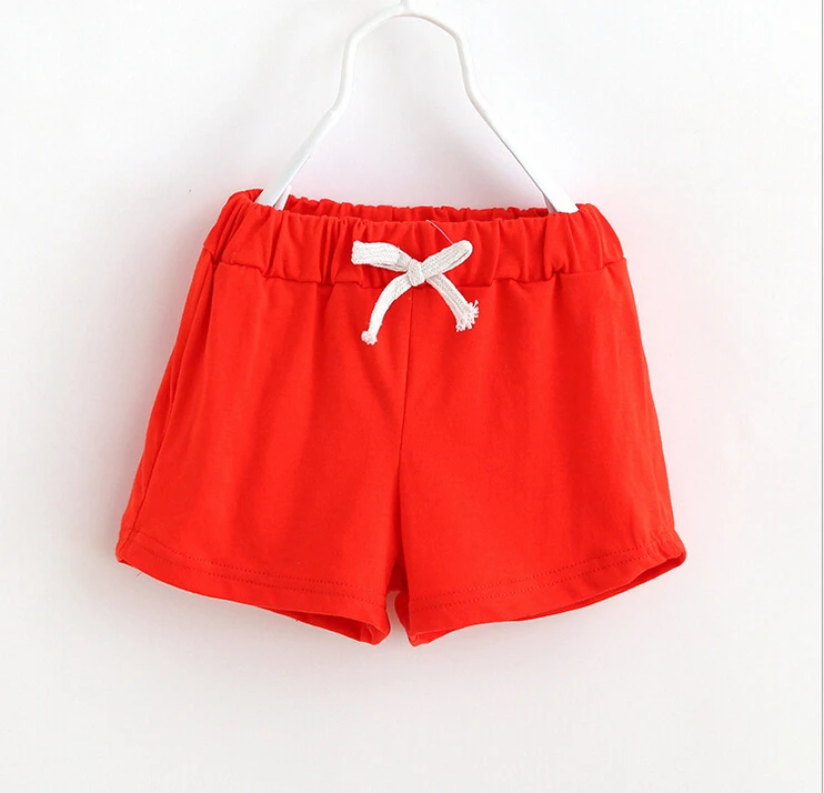 

2017 new hot sale summer kids cotton shorts boys girls shorts cotton candy color clothing shorts baby clothing children's shorts