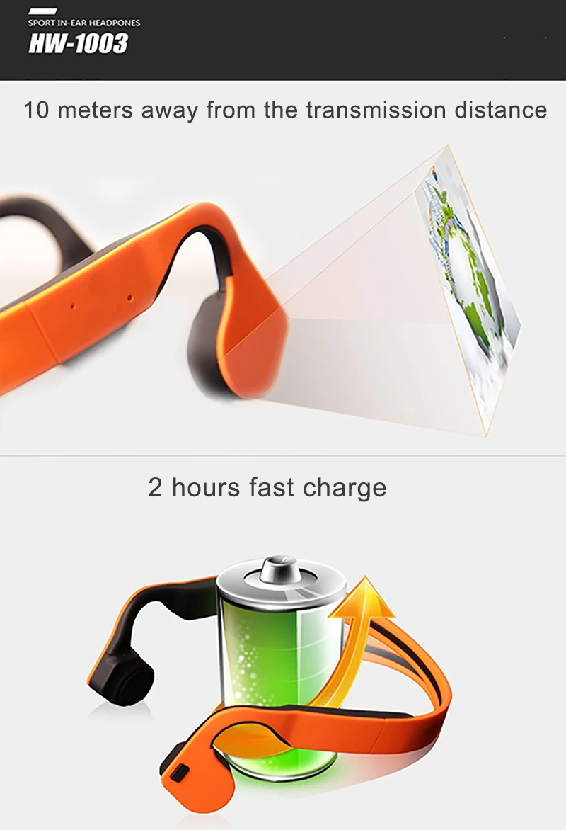 Bone Conduction Stereo Wireless Bluetooth Headphones waterproof sports Hifi headsets with microphone Support Hands Free Call  (18)