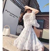 Mishow 2022 Chiffon Women Dress Ladies Embroidery Dress Floral Casual Dress V Neck Lolita Dress MX18A1346 ► Photo 1/6