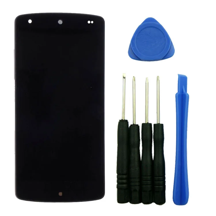 

Black LCD Display+Digitizer Touch Screen Assembly+Frame Replacement With Tools High Quality For LG Nexus5 D820 D821
