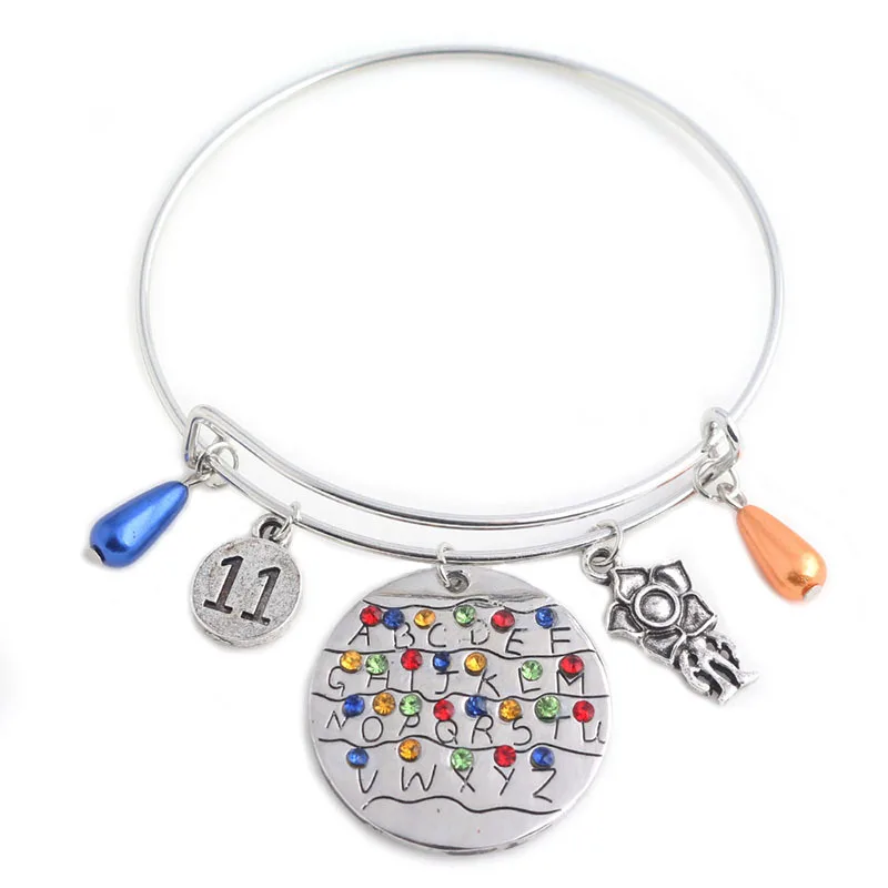 

New and Fashion Action Figures STRANGER THINGS Woman Necklace Alloy Bracelet Figure Toys For Girls Friend Birthday Gift