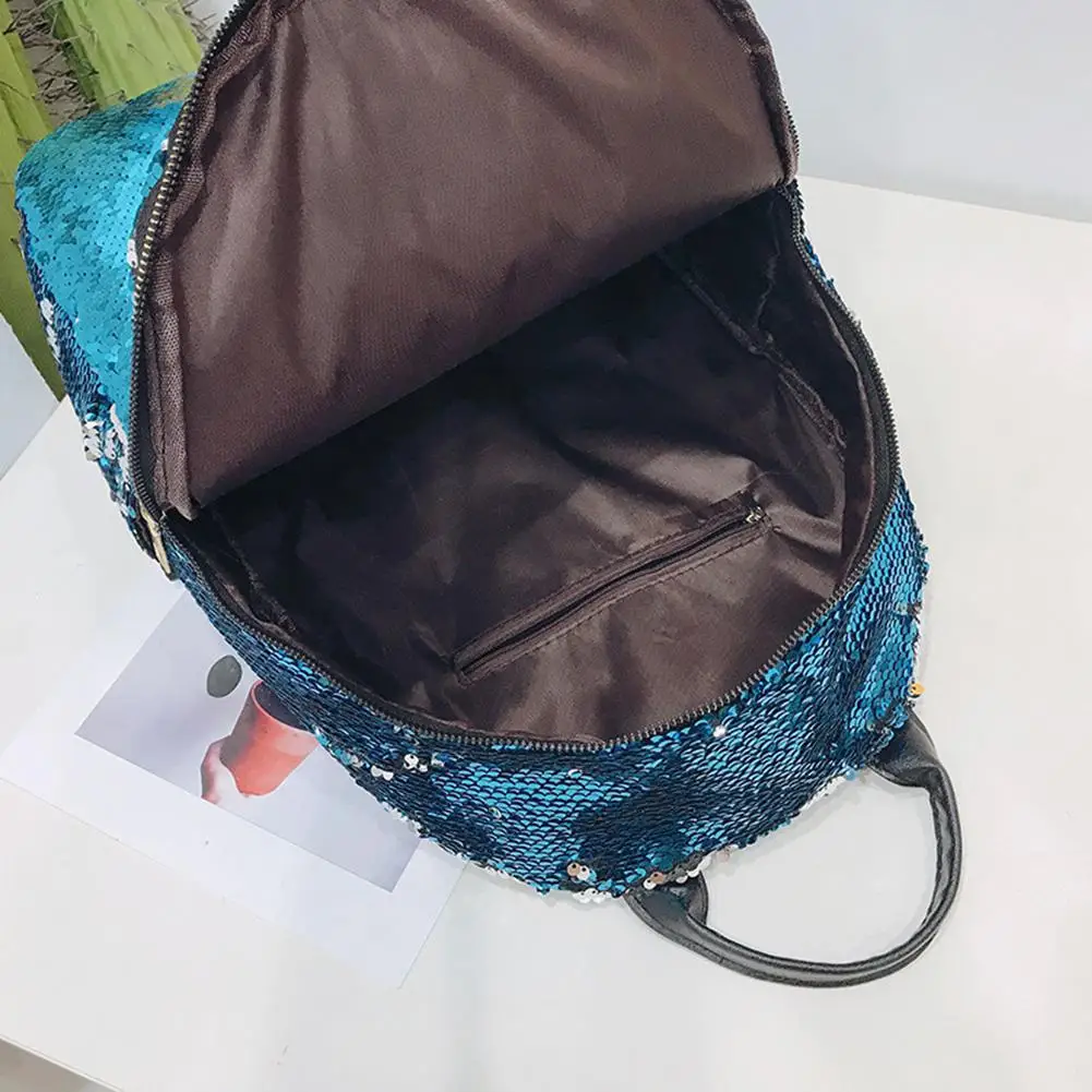 Женский рюкзак с нежными блестками, меняющими цвет, модные школьные сумки, вместительные рюкзаки для ноутбука, Портативные Ручные дорожные сумки