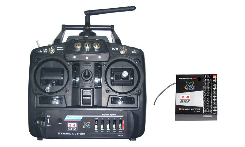 12 channel rc transmitter and receiver