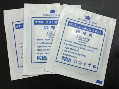 20pcs Lot 3 X 3 Sterile Gauze Swab For Emergency First Aid Supplies 7 5 7 5cm Wound Gauze Pad Cotton Safe Medical Dressing Pads Gauze Swab Gauze Padswound Gauze Aliexpress