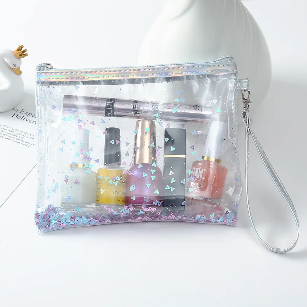 

BBL Clear Women Cosmetic Case Travel Function Makeup Zipper Make Up Organizer Storage Pouch Toiletry Beauty Washing Bag Neceser