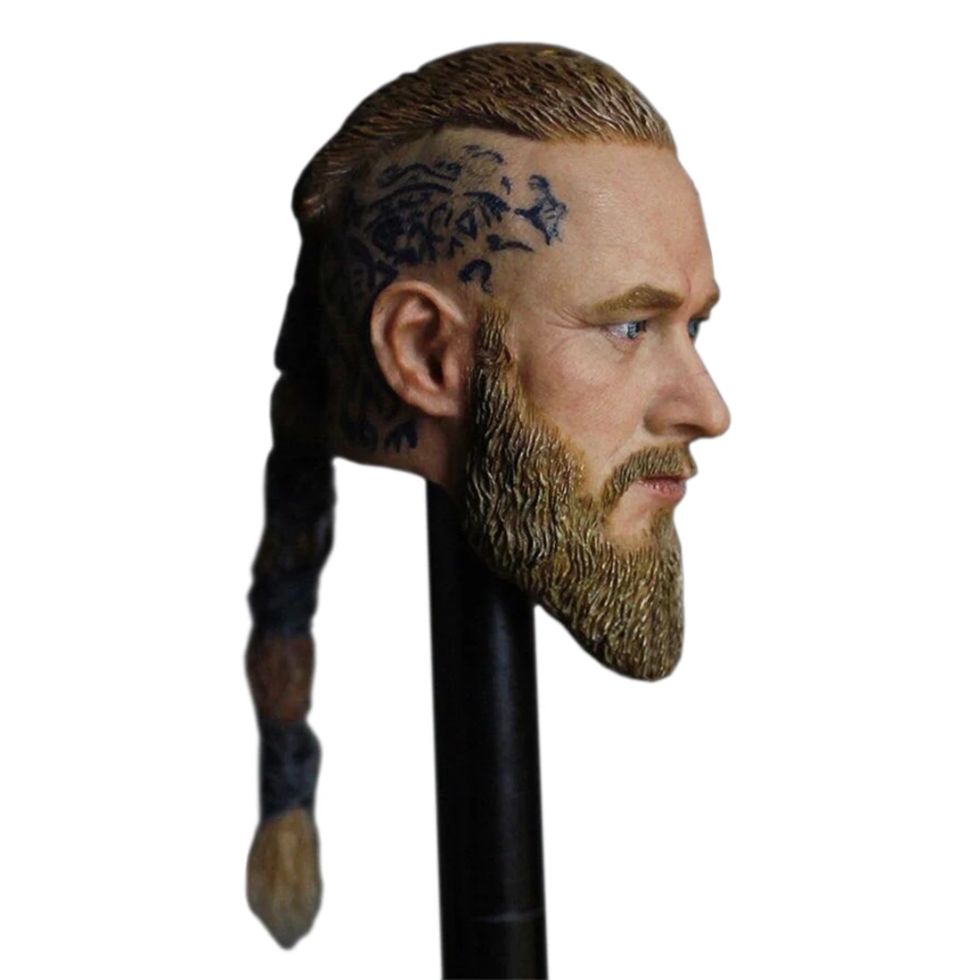 

Europe America Men Head Sculpt With Pigtails For 1/6 Soldier Model Male Action Figure Toy Head Carvings Male - Vikings Long Hair