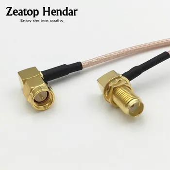 

10Pcs Right Angle SMA Male Plug to 90 Degree Female Bulkhead Jack RG316 Cable RF Coaxial Connector 10CM 15CM 20CM 30CM 50CM 1M