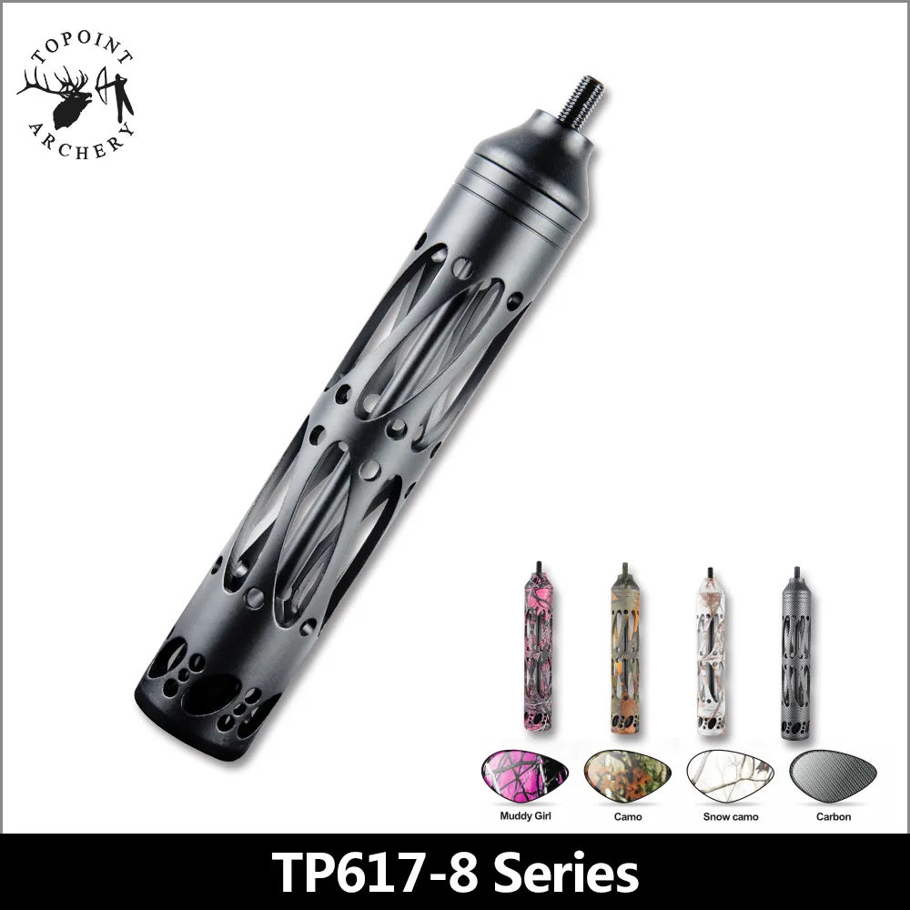 

Topoint Archery,Archery stabilizer,TP617-8,CNC machined,8",6.5 oz,5 Colors can be selected
