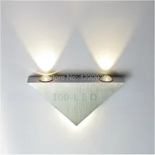 Треугольники светодиодный настенный светильник современный европейский стиль спальня гостиная головы Креативный светодиодный бра коридор настенный светильник