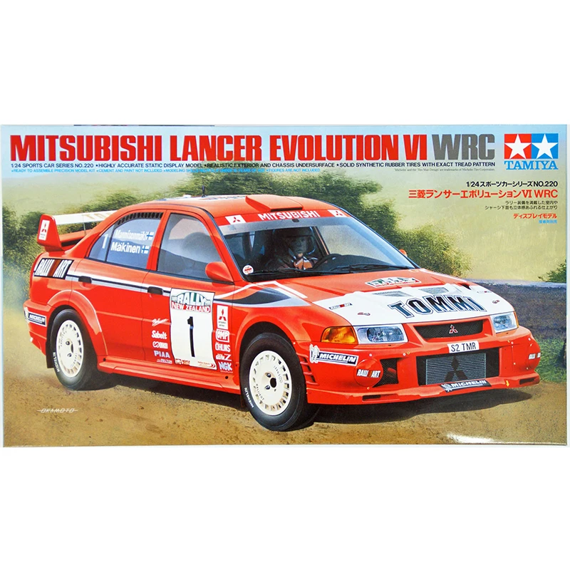 1/24 Scale Plastic Model Car Kit Lancer Evolution VI WRC Tamiya 24220 1